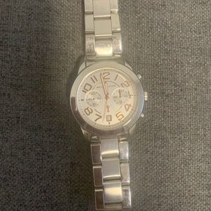 Silver and Rose Gold Michael Kors Watch